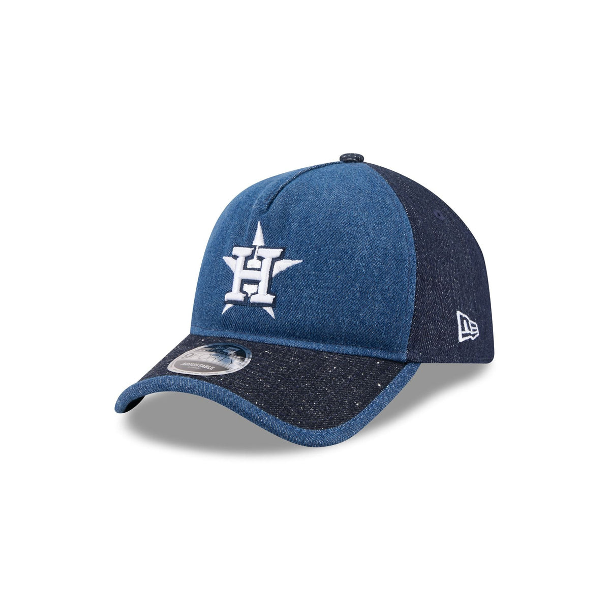 Houston Astros Multi-Panel Denim 9FORTY A-Frame Unstructured Adjustable Hat