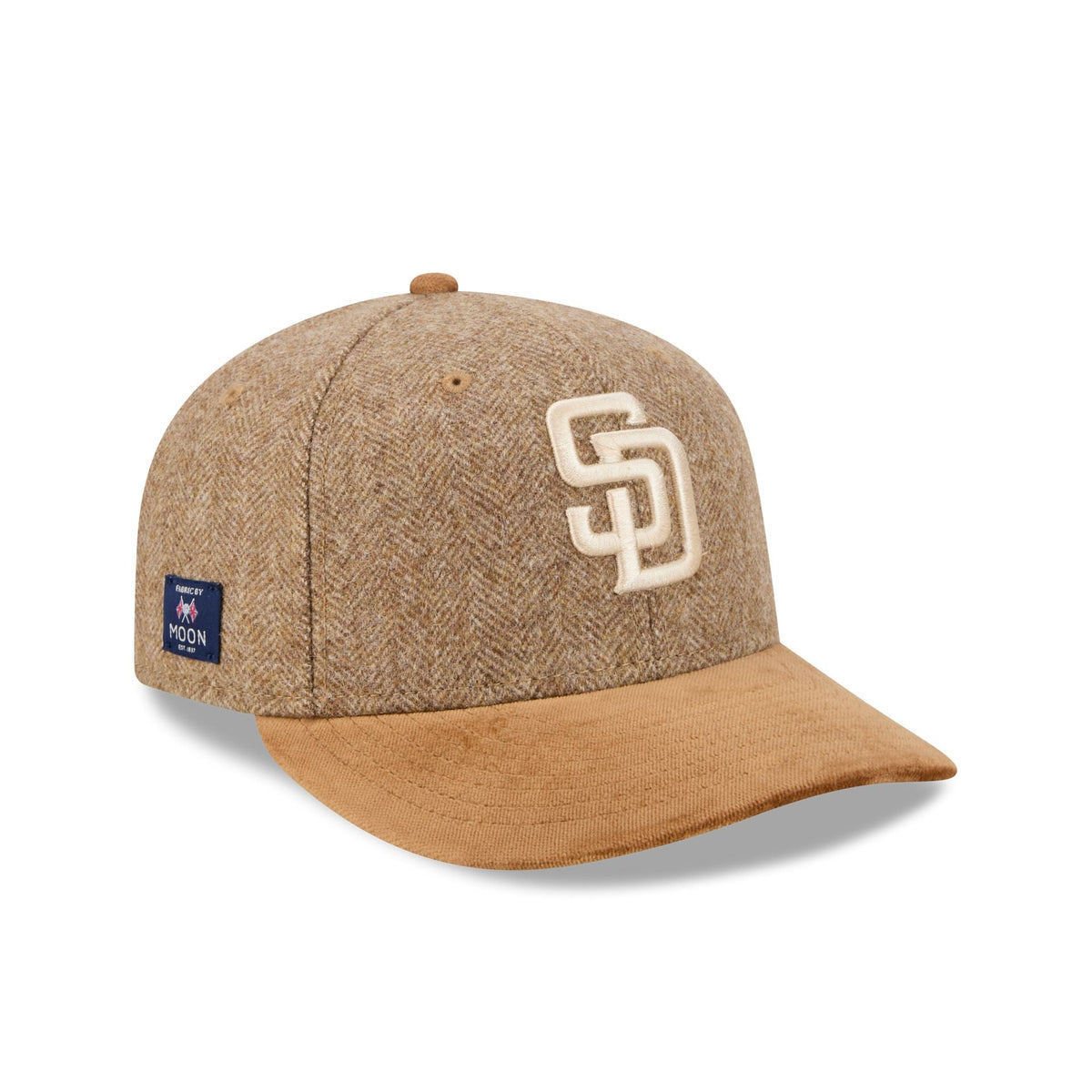 San Diego Padres Moon Brisbane Moss Brown Visor 59FIFTY Fitted Hat