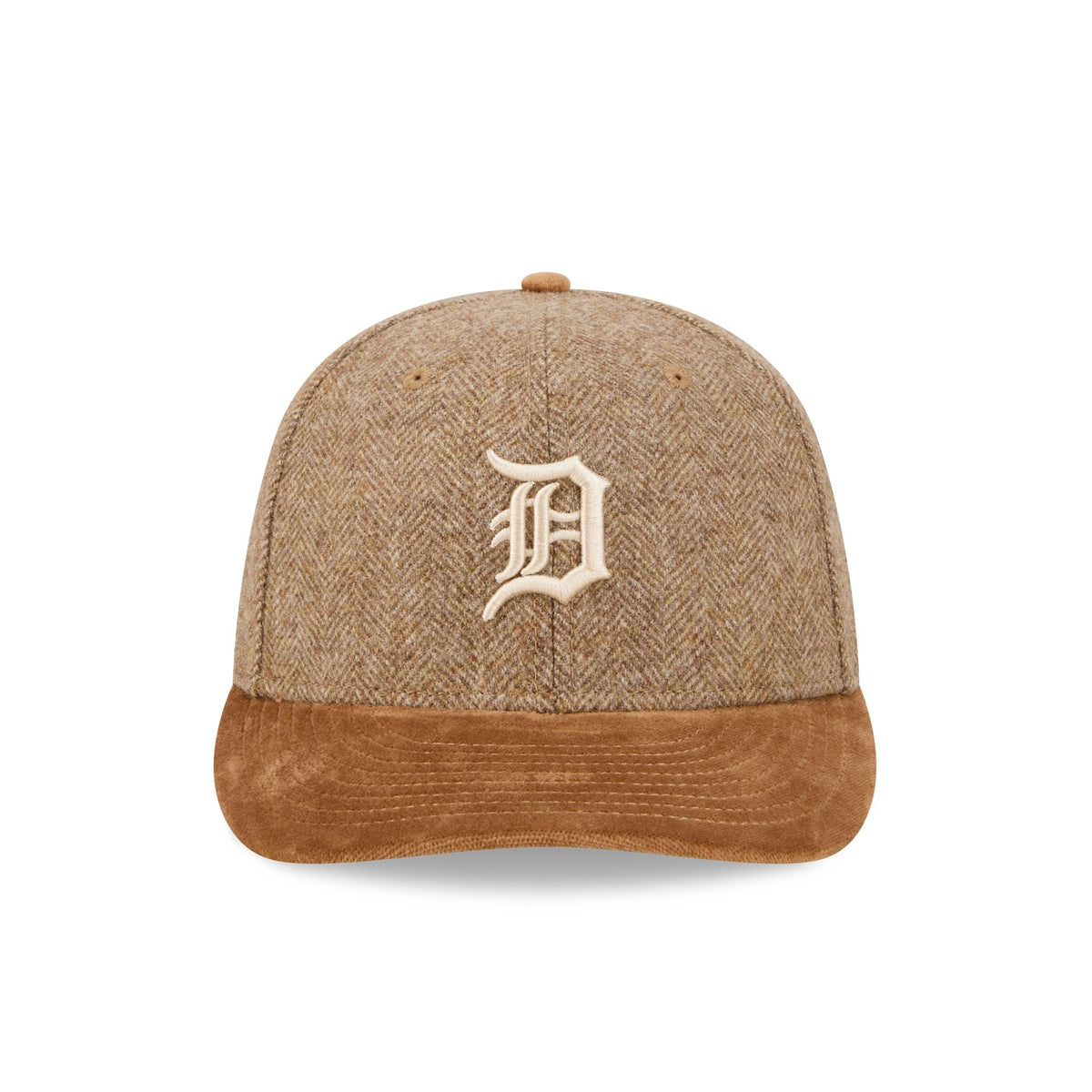 Detroit Tigers Moon Brisbane Moss Brown Visor 59FIFTY Fitted Hat
