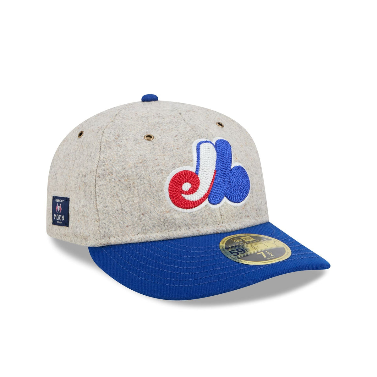 Montreal Expos Moon Herringbone Retro Crown 59FIFTY Fitted Hat