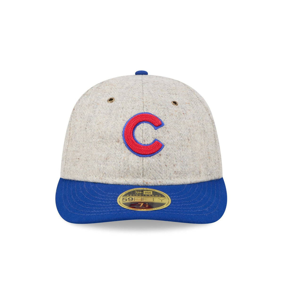 Chicago Cubs Moon Herringbone Retro Crown 59FIFTY Fitted Hat