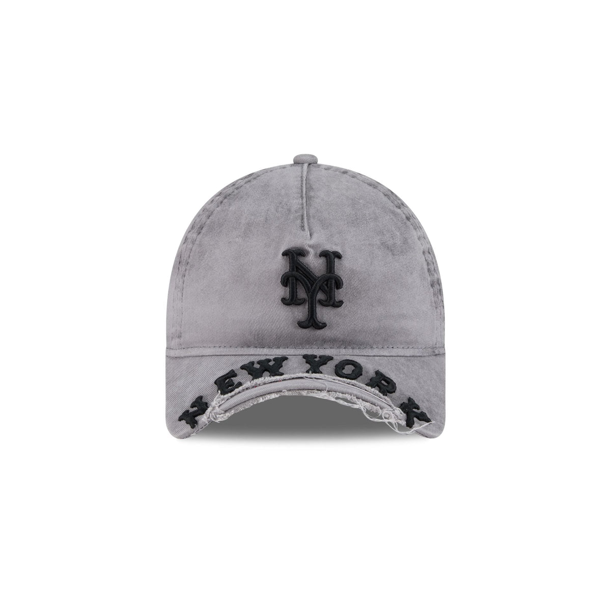 New York Mets Tonal Gray 9FORTY A-Frame Unstructured Cut-Off Visor Snapback Hat