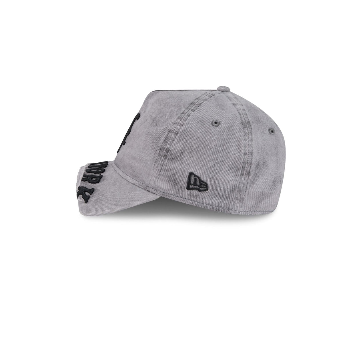 New York Mets Tonal Gray 9FORTY A-Frame Unstructured Cut-Off Visor Snapback Hat