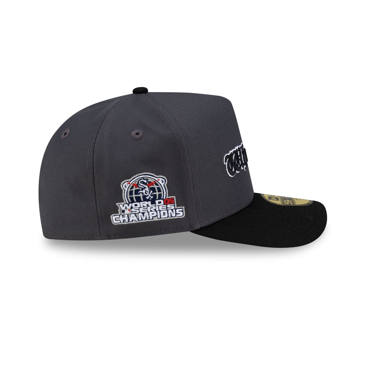 Just Caps Gothic Script Chicago White Sox 59FIFTY A-Frame Fitted Hat
