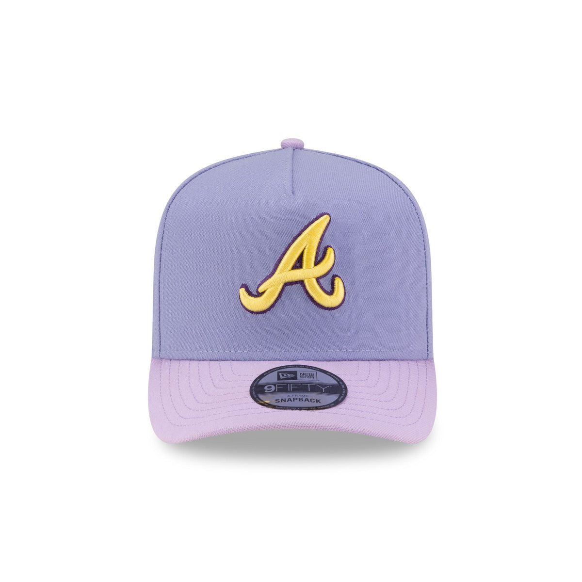 Atlanta Braves Lavender 9FIFTY A-Frame Snapback Hat