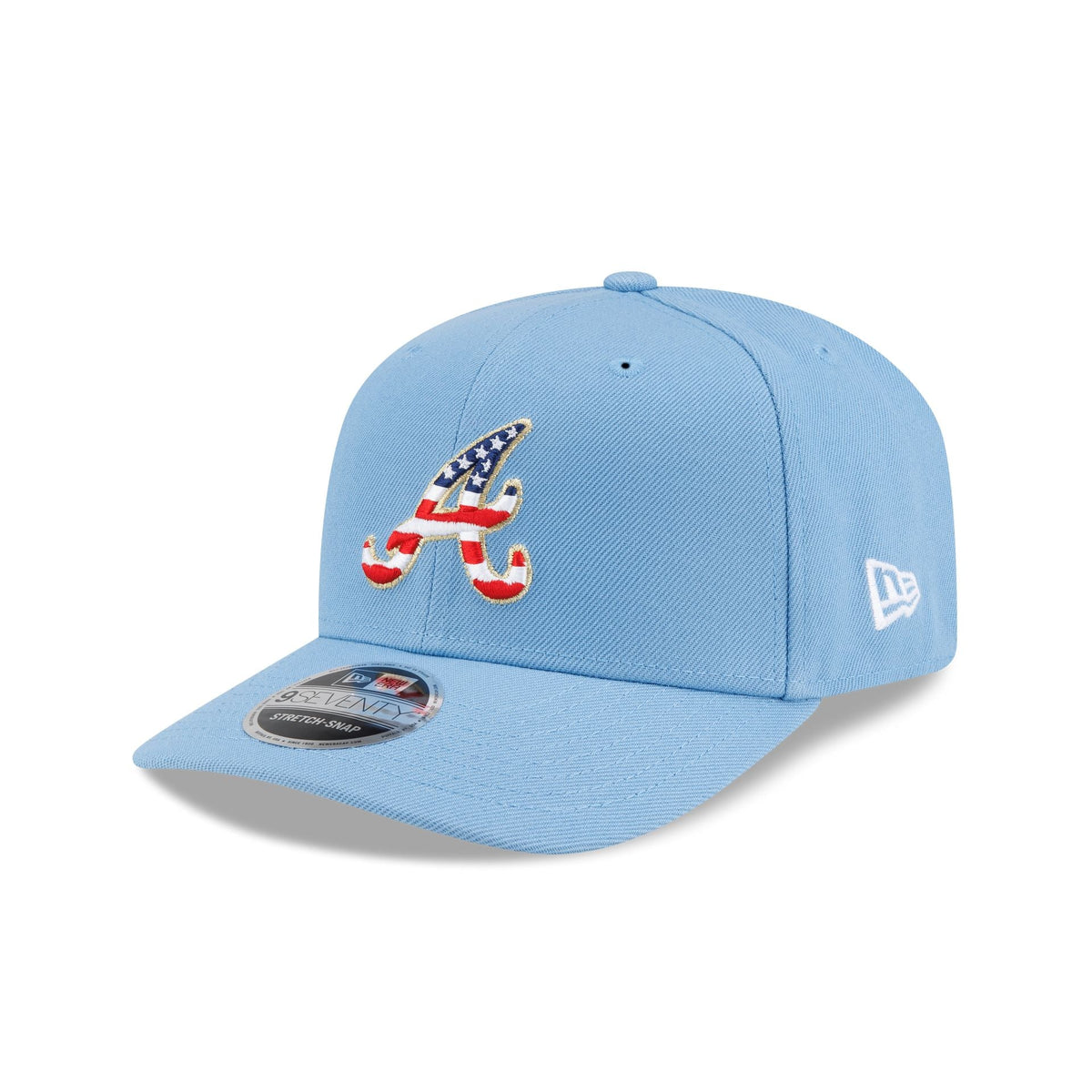 Atlanta Braves Red. White & Blue 9SEVENTY Stretch-Snap Hat