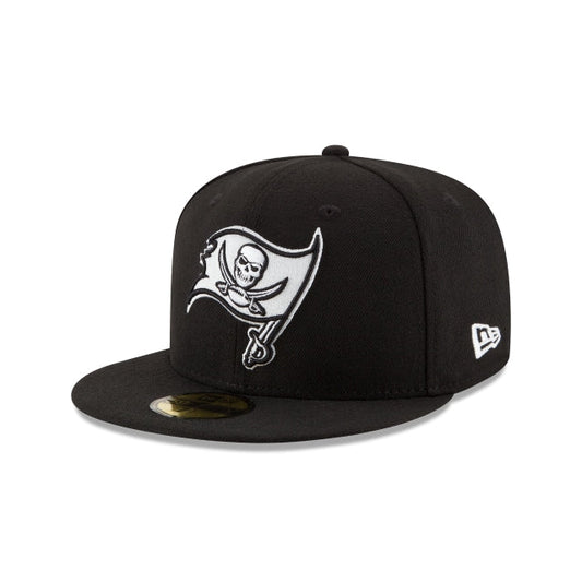 Tampa Bay Buccaneers Black & White 59FIFTY Fitted Hat