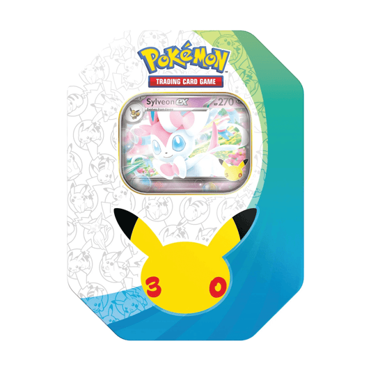 🔥2026 Christmas Gift🎄: 30th Celebration ex Tin (Sylveon ex) (Pre-Order)