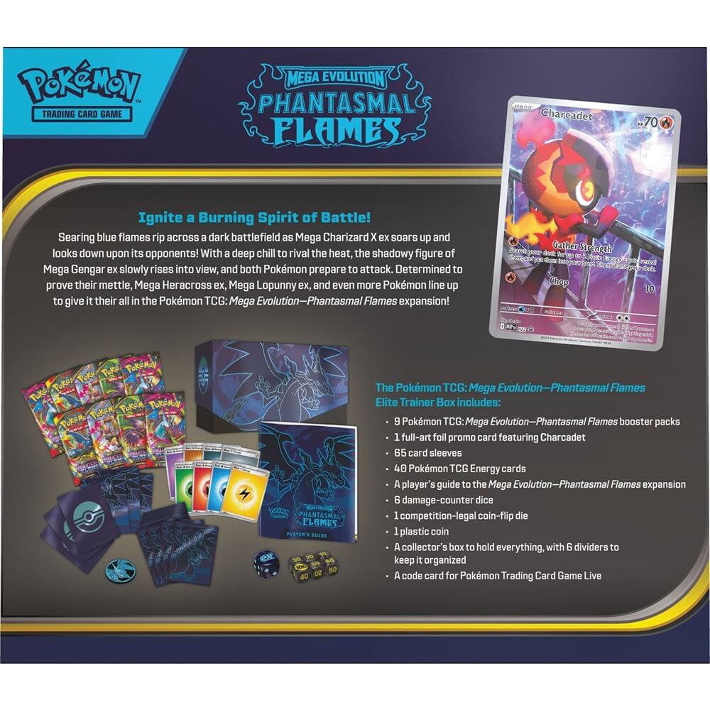 🔥2026 Christmas Gift🎄: Mega Evolution - Phantasmal Flames Elite Trainer Box (ETB)