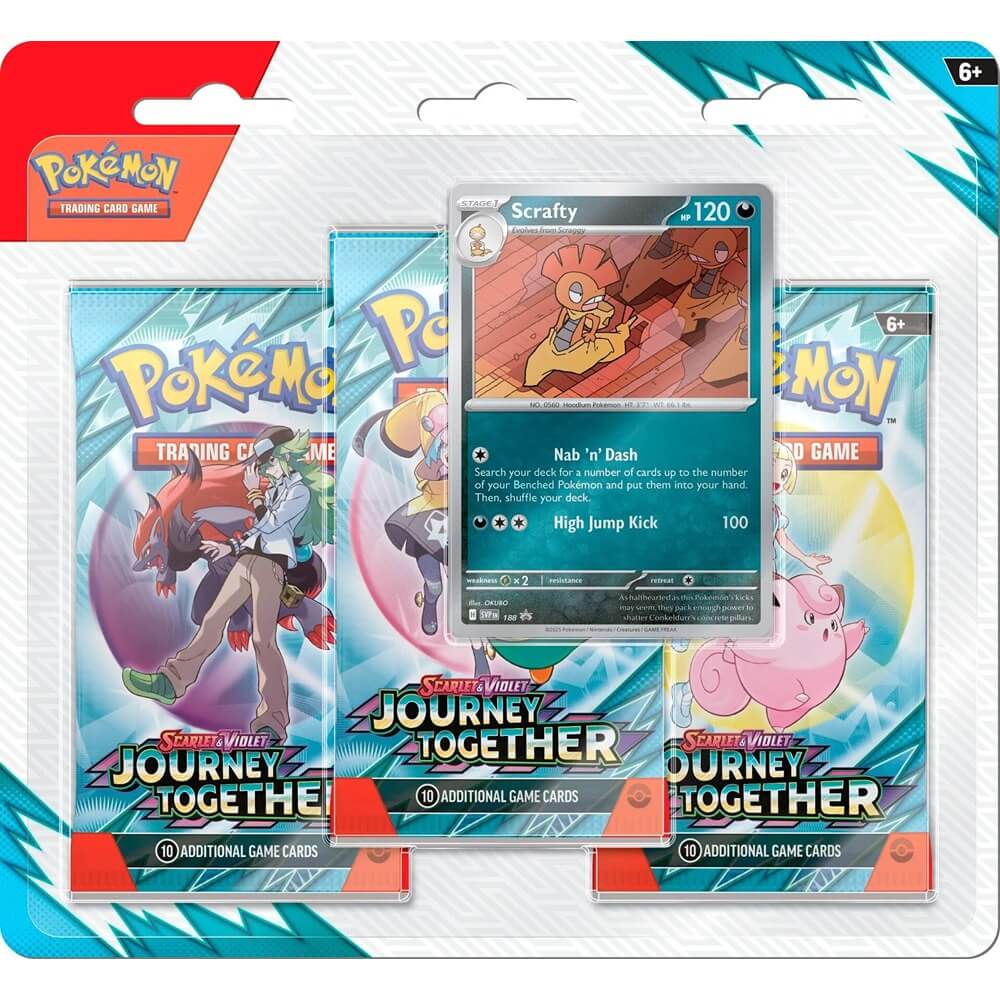 🔥2026 Christmas Gift🎄: Scarlet & Violet - Journey Together Three-Booster Pack Blister (Scrafty)