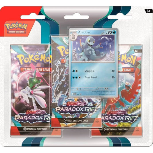 🔥2026 Christmas Gift🎄: Scarlet & Violet - Paradox Rift Three-Booster Pack Blister (Arctibax)