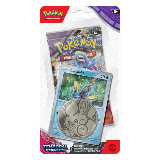 🔥2026 Christmas Gift🎄: Scarlet & Violet - Temporal Forces Checklane Blister Pack (Carvanha)