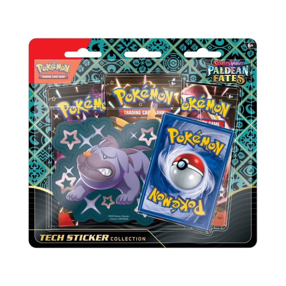 🔥2026 Christmas Gift🎄: Scarlet & Violet - Paldean Fates Tech Sticker Collection Blister (Shiny Maschiff)