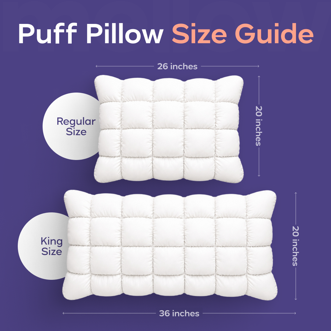 MarshMellow Comforter + 2 Puff Pillows
