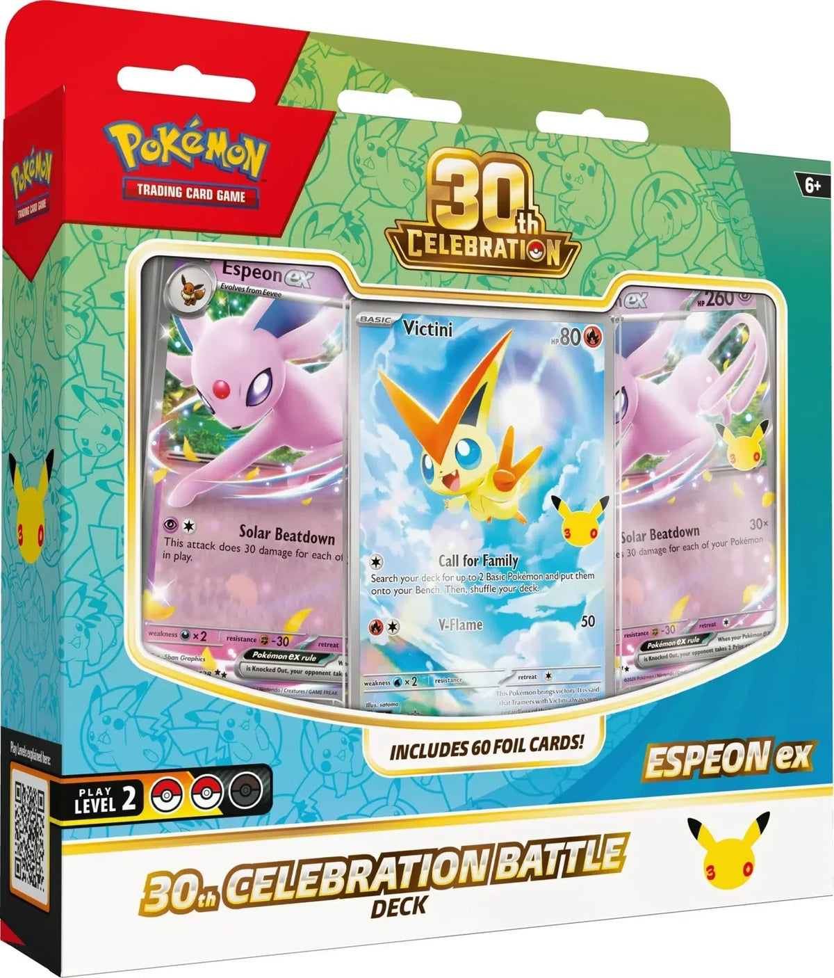 🔥2026 Christmas Gift🎄: 30th Celebration Battle Deck (Espeon ex) (Pre-Order)