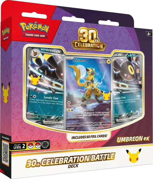 🔥2026 Christmas Gift🎄: 30th Celebration Battle Deck (Umbreon ex) (Pre-Order)