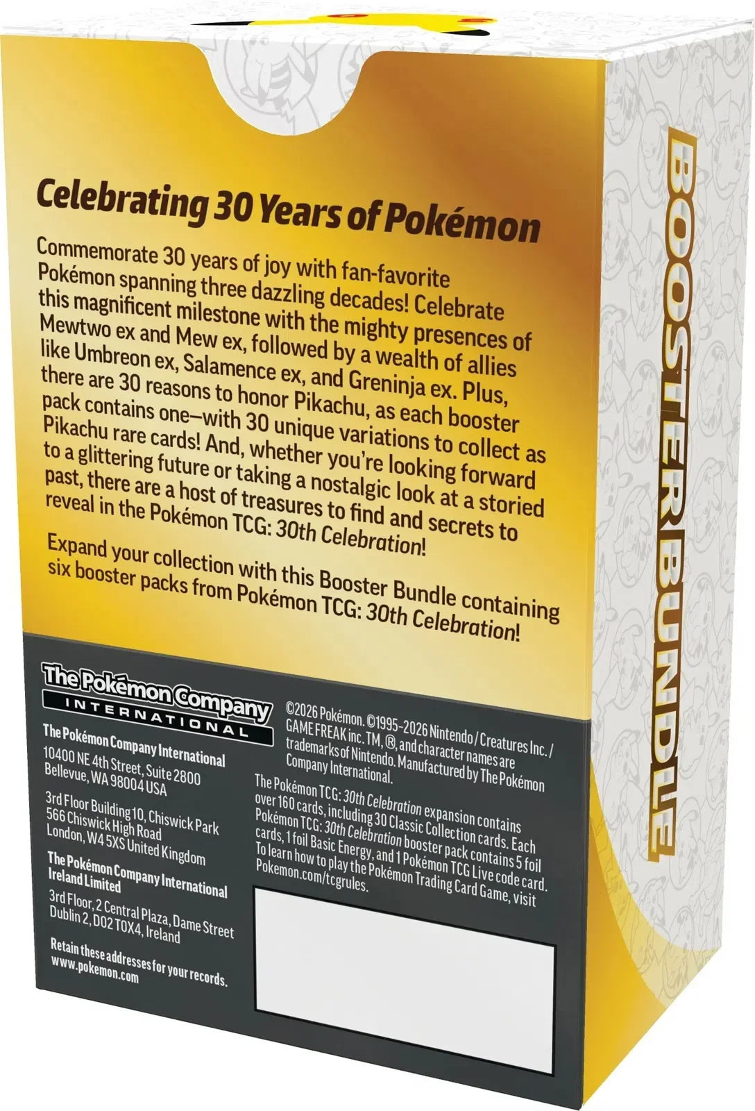 🔥2026 Christmas Gift🎄: 30th Celebration Booster Bundle (Pre-Order)